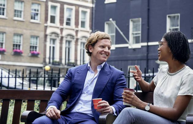 Talents at Trinity Gate Investments 's London office chatting